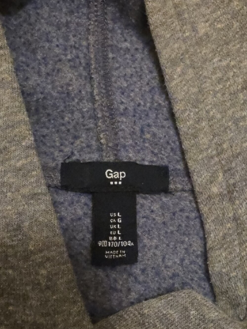 GAP Kids Heather Blue Hoodie Jacket - Picture 2 of 2